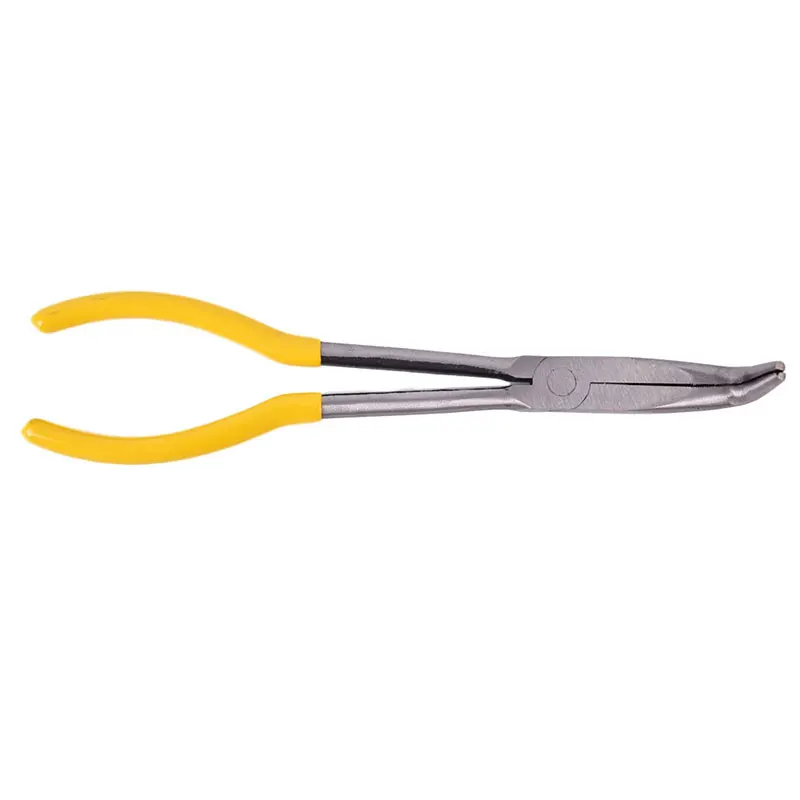

0 25 45 90 Degree Ring Shape 11" Straight Bent Long Needle Nose Pliers Stainless