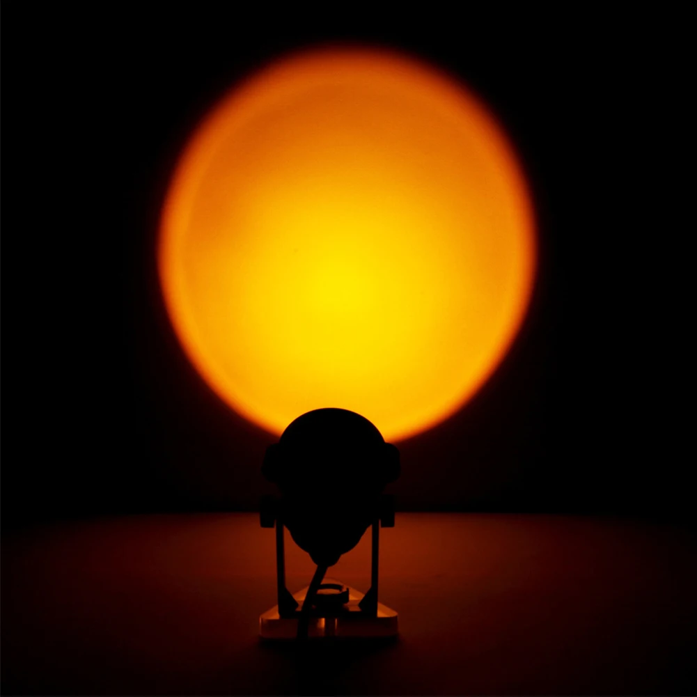 

Home Photography USB Rechargeable Bedroom Sunset Projector Light 90 Degree Ratation LED Night Lamp Living Room Background Bar