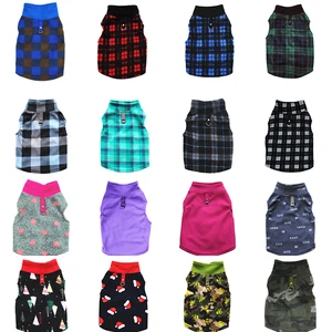 Теплая Флисовая одежда для собак, осенне-зимний утепленный жилет, пальто для маленьких и средних собак, теплый костюм с тяговым кольцом