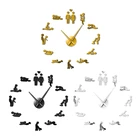 Креативные настенные часы для взрослых с сексуальным рисунком, простые настольные часы для дома, спальни, гостиной, общежития, настольное украшение