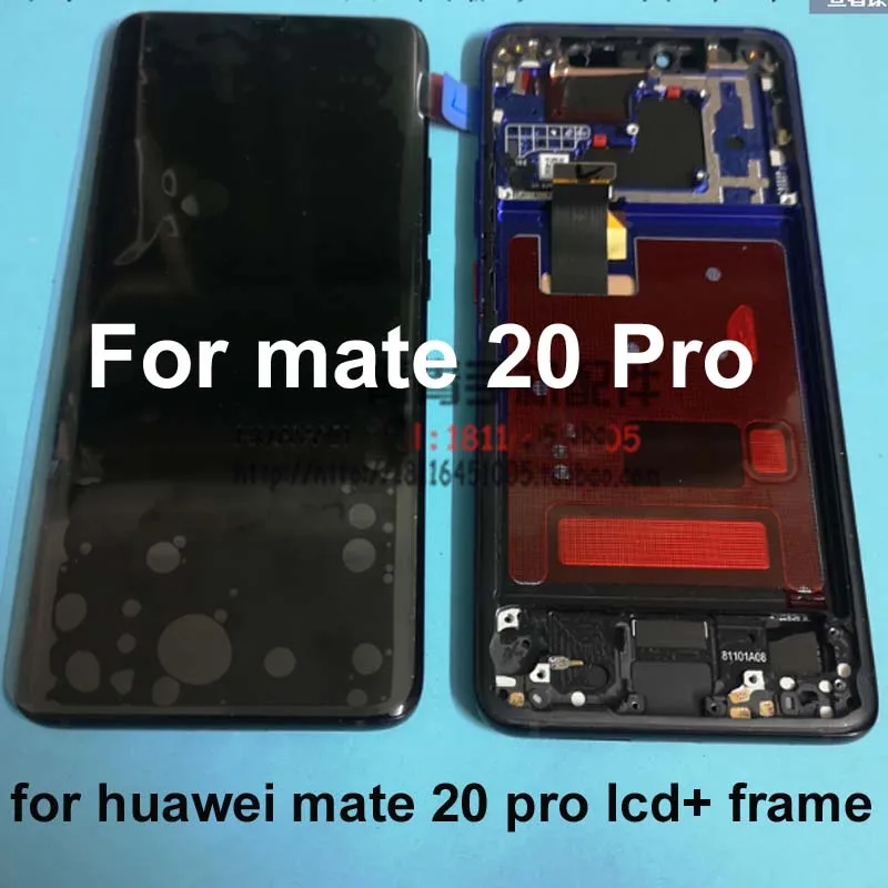 Оригинальная гарантия протестирована для huawei mate 20 Pro mate 20pro mate 20 pro ЖК-дисплей кодирующий преобразователь сенсорного экрана в сборе+ рамка