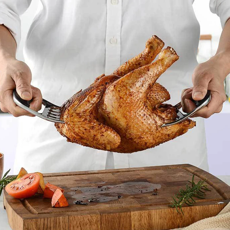 Продольная машина Турецкая вилка для резки мяса барбекю инструмент Коготь