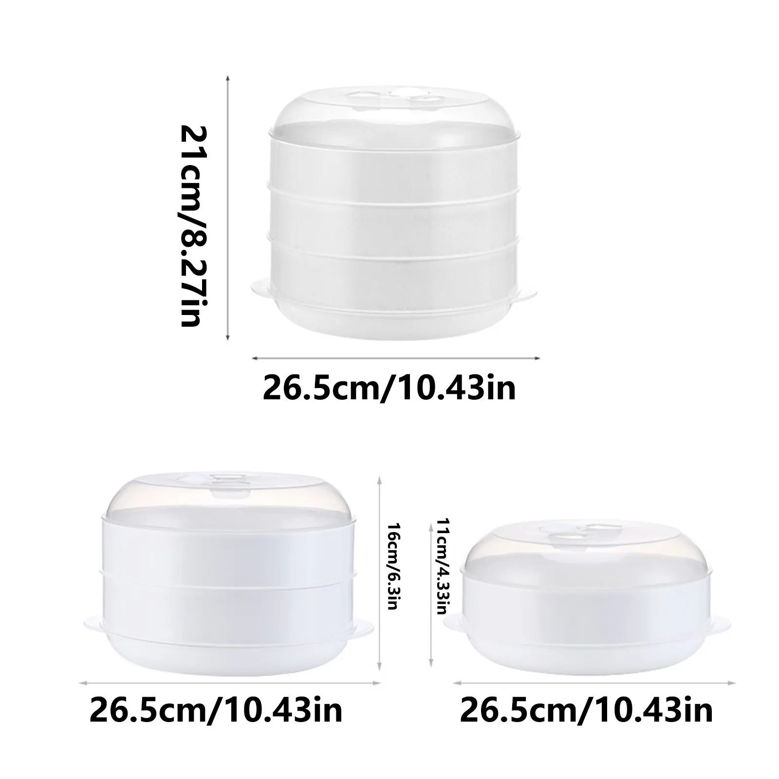 

2021 New Microwave Steamer With Lid Durable Plastic Steamer Durable Kitchen Tool Kitchen Utility Tools