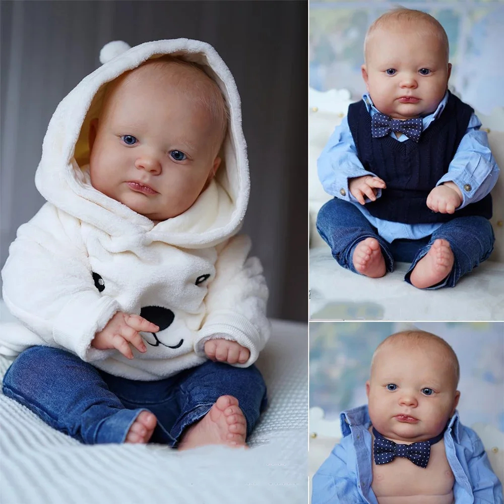 

RDD Toy Alive Bebe for Children Cloth Reborn Baby "Joseph"Painted Body for Artist Christmas Gift Doll Realistic Cute 23Inches
