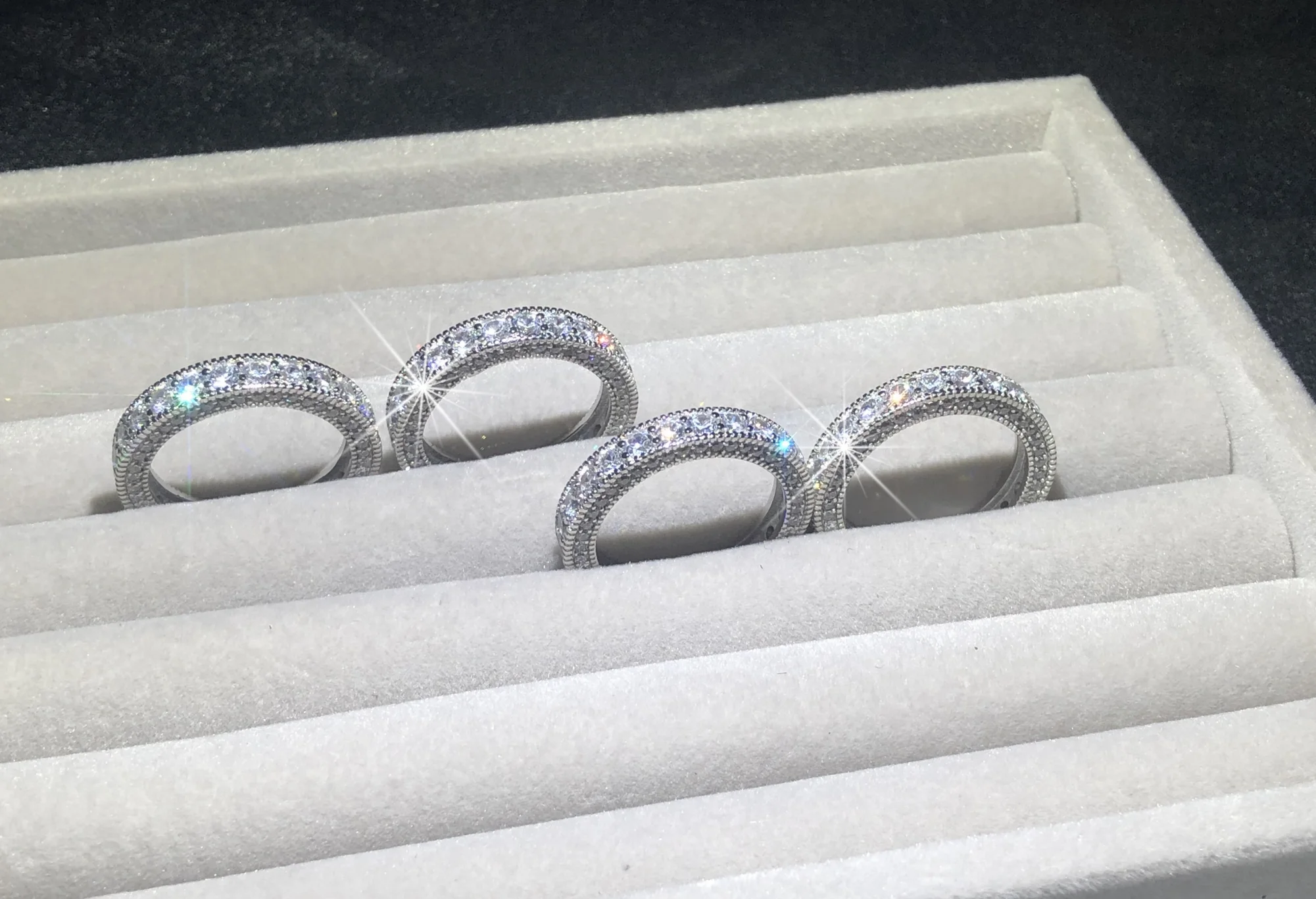 Женское кольцо из серебра 925 пробы с искусственным бриллиантом|Кольца| |