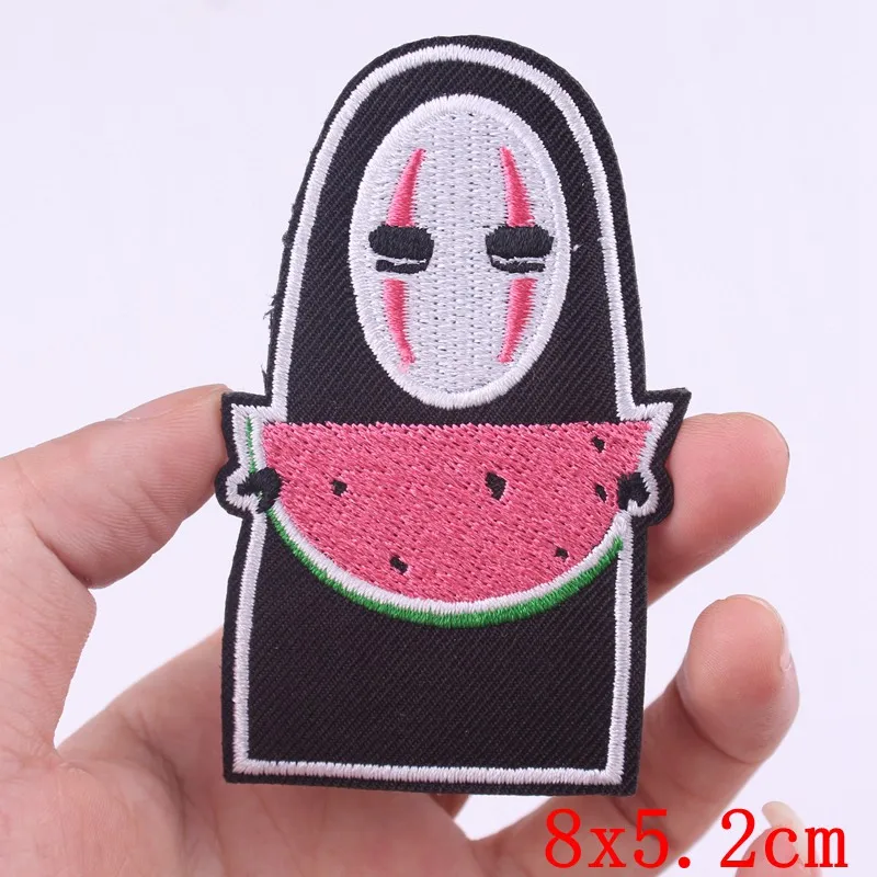 Мультяшная аппликация Prajna милые аниме нашивки для одежды термоклейкие вышитые