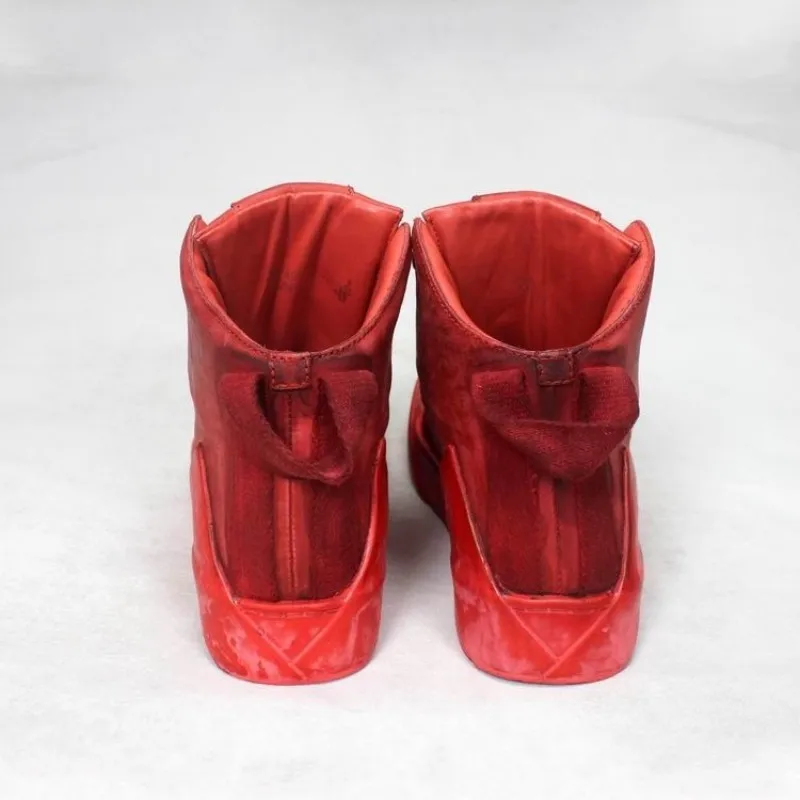 Мужские высокие ботинки ручной работы винтажные кроссовки из натуральной