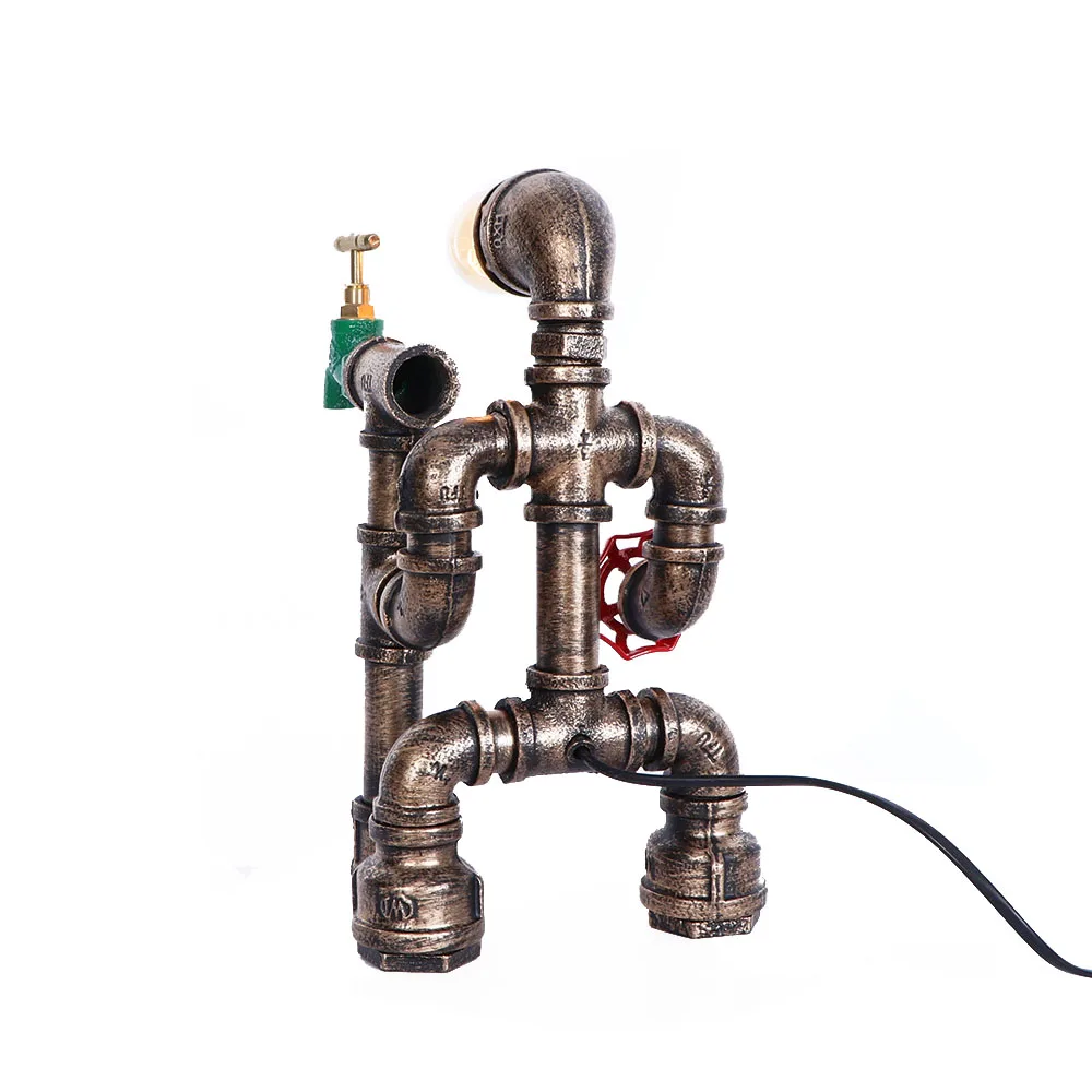 Настольная лампа rober водопроводные настольные лампы промышленный стиль