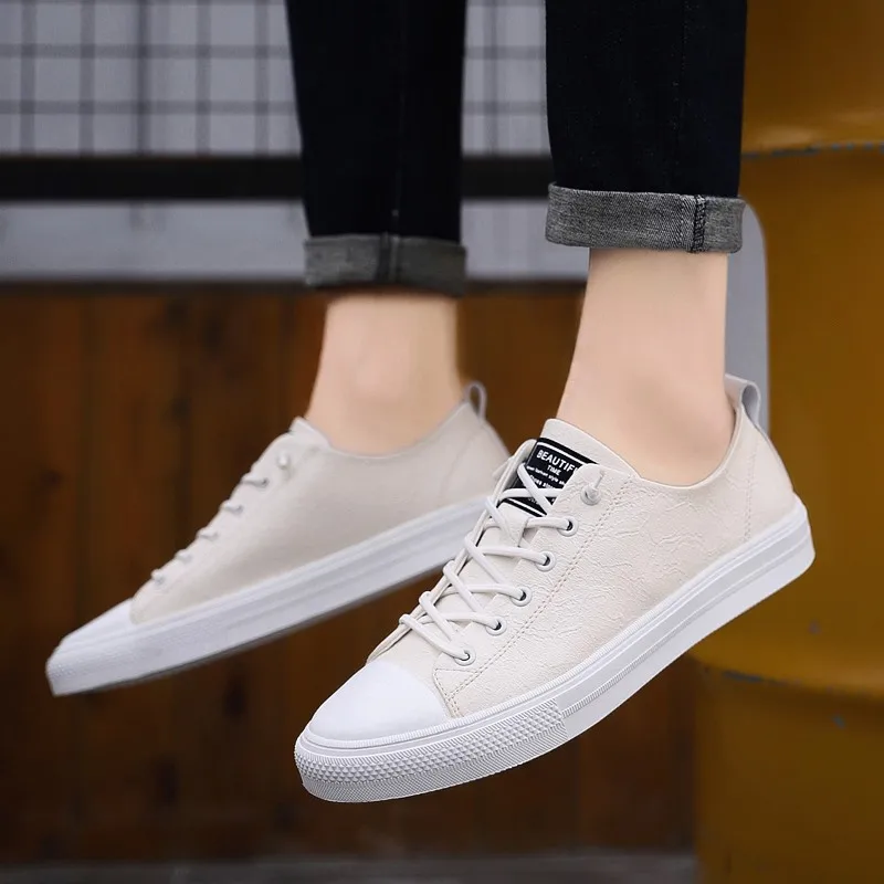 Кроссовки мужские из натуральной кожи модная дышащая Уличная Повседневная обувь