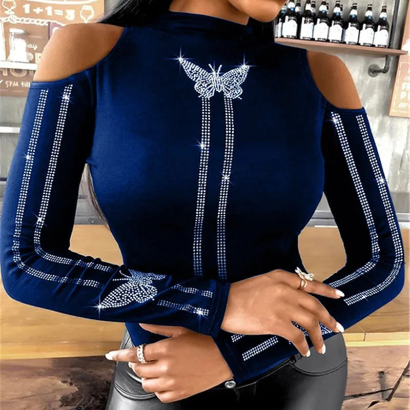 

Elegant O-Neck Patchwork Blouse Shirts Women Sexy Hollow Out Pullover Tops Office Lady 2021 Spring Casual Long Sleeve Slim Blusa