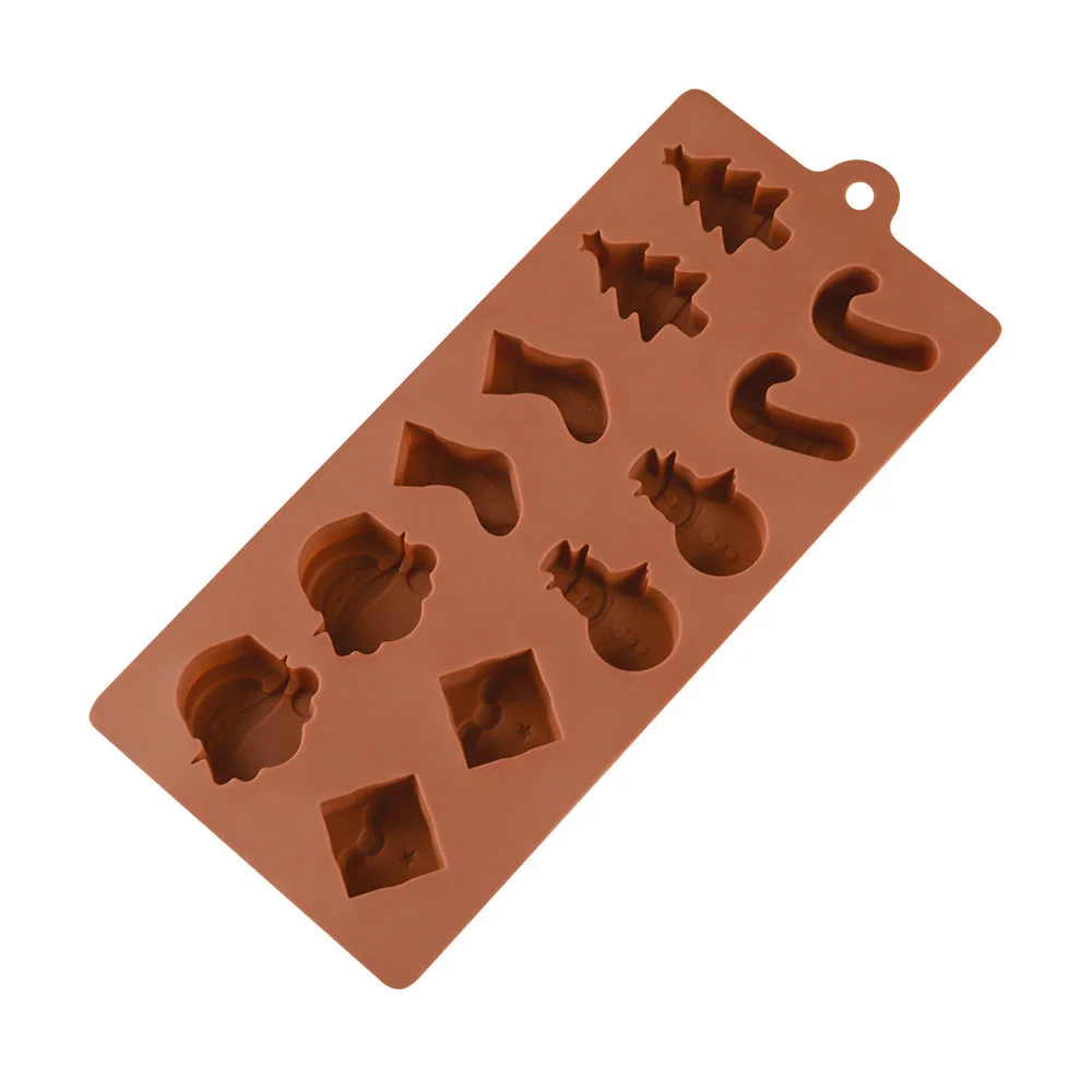 Рождественские силиконовые формы для шоколада FUNBAKY посуда выпечки украшенная