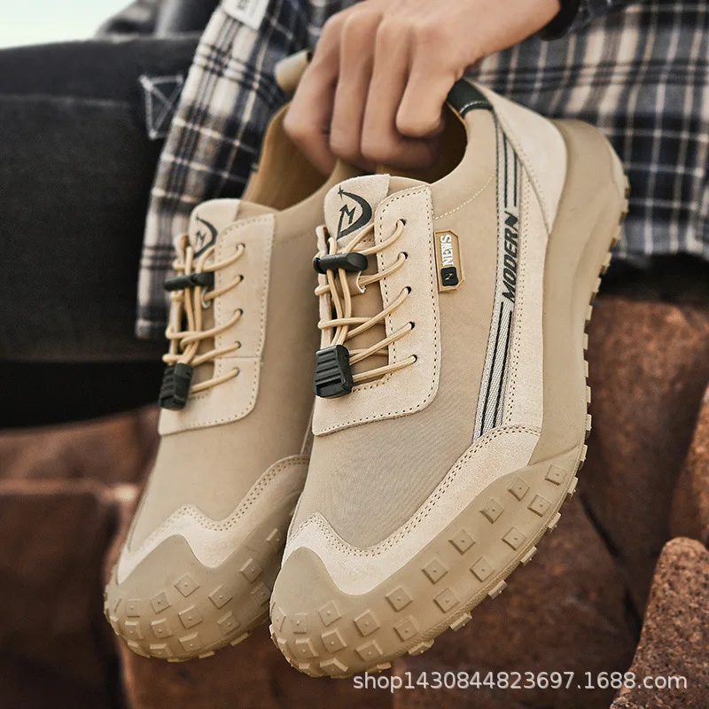 

2021 new men's shoes spring men's casual shoes outdoor sports shoes non-slip breathable outdoor hiking shoes