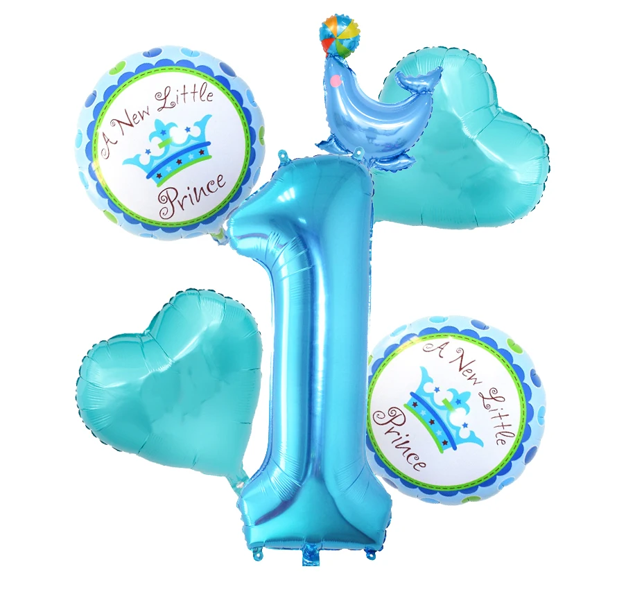 1 комплект голубые Розовые Детские воздушные шары из фольги украшения на день