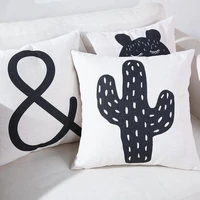 cushion cover pillow case cartoon cactusbeartree throw home sofa bed decor