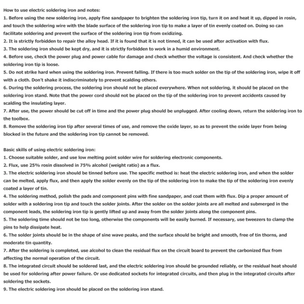 

60W Electric Solder Iron Internal Heating Adjustable Temperature Soldering Iron with Switch Pencil Welding Repair Tools Kits