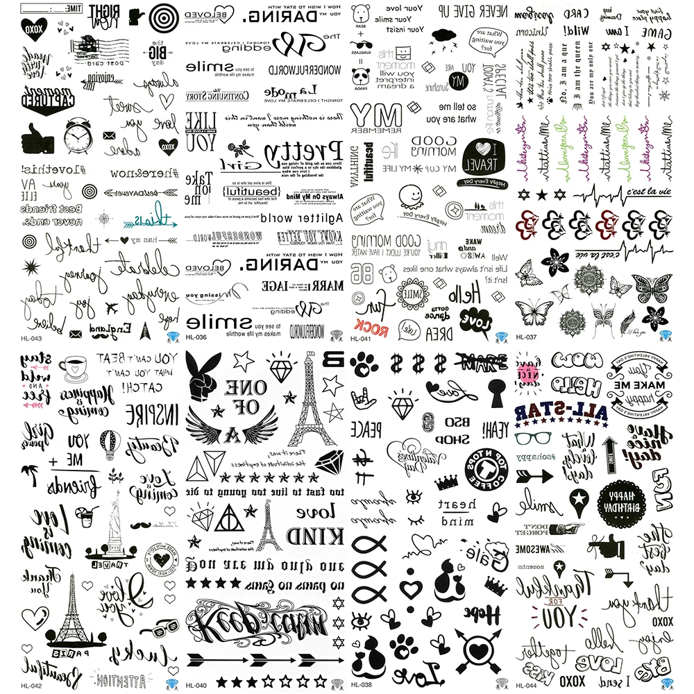 5 шт./лот Эйфелева башня тату для лица девочек самолет температура Бабочка дети