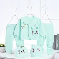 0 3 months infant clothing set cotton newborn boys girls clothes baby underwear cute cat print newborn baby suits