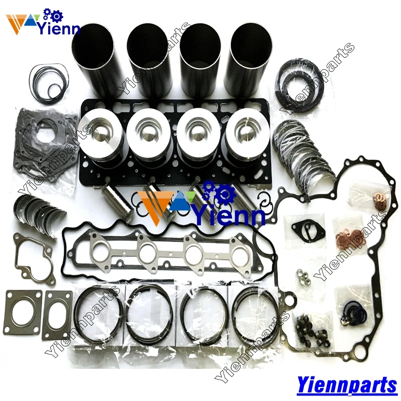 

Kubota V3300 Overhaul Rebuild Kit:Piston Ring Liner Gasket Set Bearing Set For HITACHI LX60-7 Loader V3300DI Diesel Engine Parts