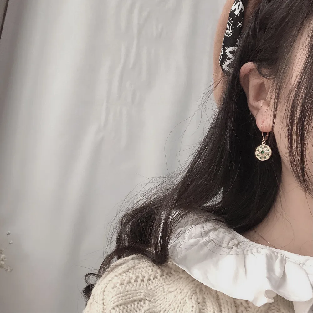 Женские серьги из серебра 925 пробы с крупными кольцами и кисточками длинные