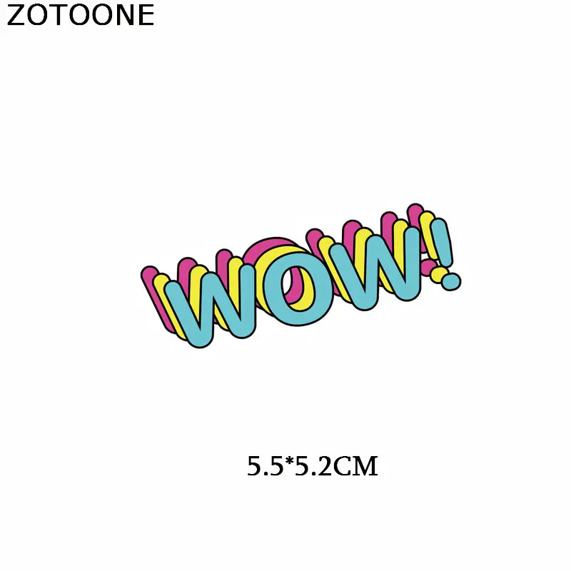 40 ZOTOONE дикие буквы единороги патчи утюжок на передачу патч на одежду термо-Стикеры для одежды теплопередачи приложения - Цвет: 40