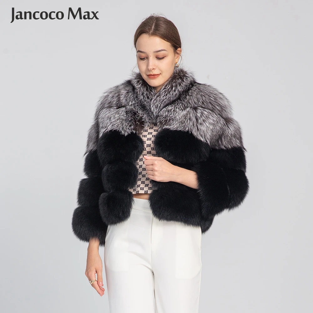 

Женские зимние меховые пальто из натурального Лисьего меха, женские роскошные меховые куртки, Толстая теплая уличная одежда, пальто S7863