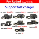 Новинка, зарядное устройство с USB-портом, док-разъем, зарядная плата, гибкий кабель, микрофон, микрофонная плата для Xiaomi Poco M3  Redmi 9T