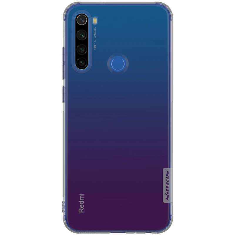 Для Xiaomi Redmi Note 8T 8 7 Pro 4X4 Nillkin ТПУ чехол для телефона силиконовый чехол кристально чистый чехол для Redmi Note 8T 8 7 Pro Чехол - Цвет: Серый