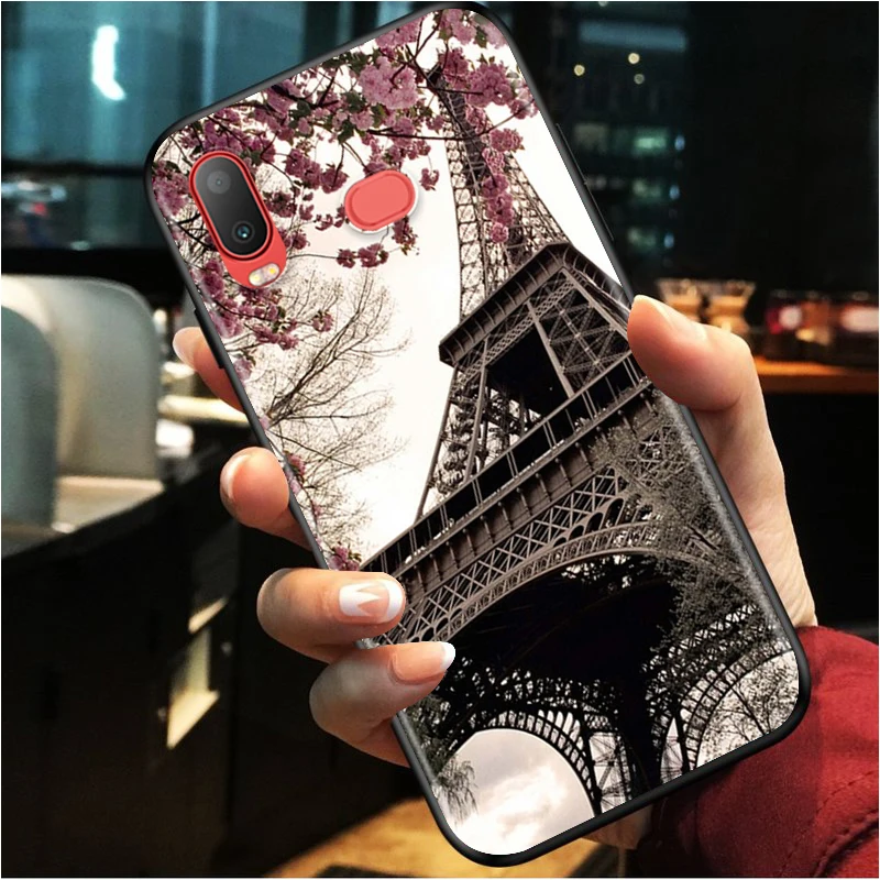 Beautiful Eiffel tower for Samsung Galaxy A9S A8S A6S A9 A8 A7 A750 A6 A5 A3 Plus Star 2018 2017 2016 Black Phone Case