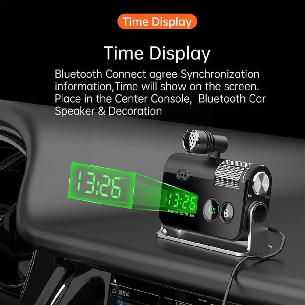 

Автомобильный беспроводной Mp3 Bluetooth плеер, Fm-передатчик Bc73, микрофон для автомобиля Qc3.0 Pd18w, двойные быстрозаряжаемые порты, двойной X5r8