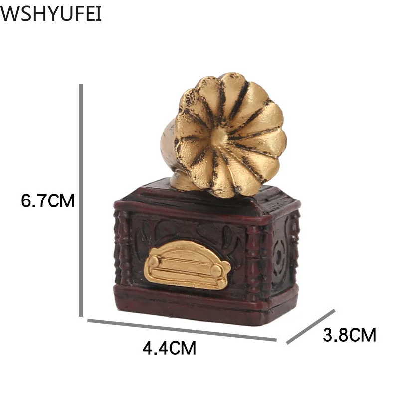 WSHYUFEI Ретро Смола мини маленькое украшение для творчества камера ремесла