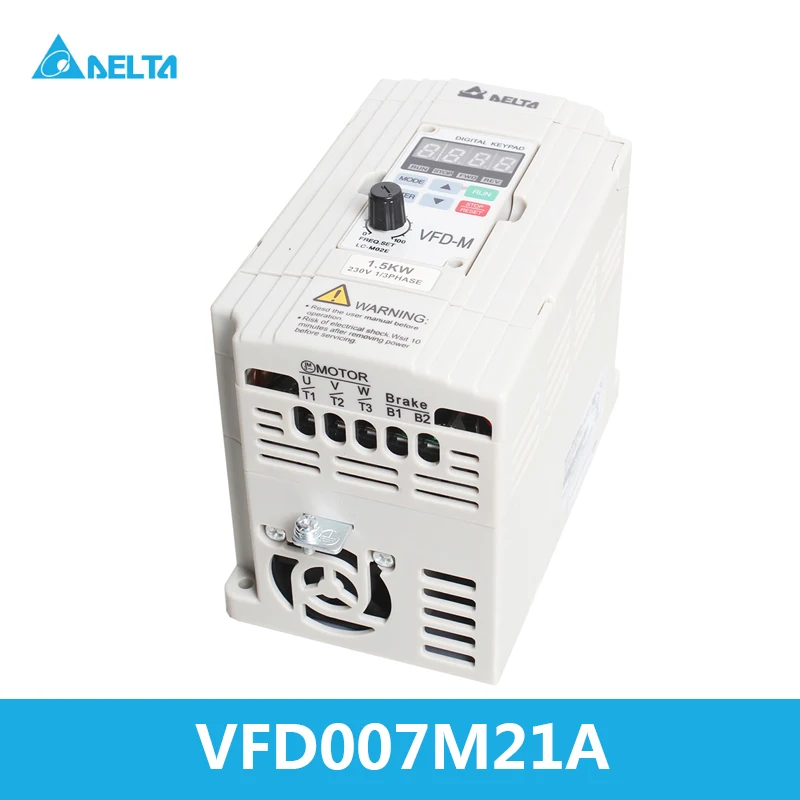 

750W/0.75KW AC Inverter Delta VFD-M 1 Phase In Frequency Converter 3ph 220V Output Motor Speed Controller Converter VFD007M21A