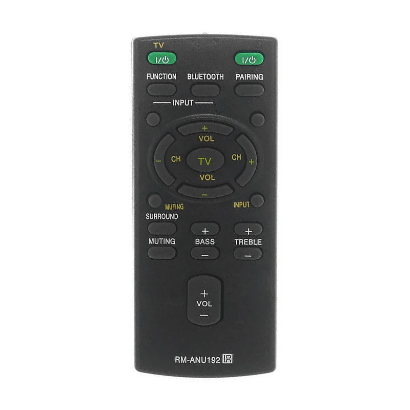 

RM-ANU192 Replacement Remote For Sony Soundbar RM-ANU191 SS-WCT60 HT-CT60 HT-CT60BT SA-CT60BT for Sound Bar TV Controller