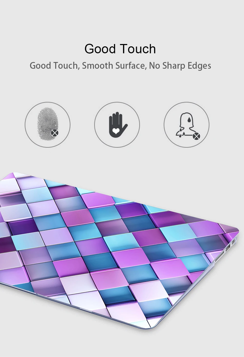 MTT 3D чехол с геометрическим рисунком для Macbook Pro retina 13 15 с сенсорной панелью для ноутбука для Mac book 12 дюймов Air 11 13 дюймов Чехол
