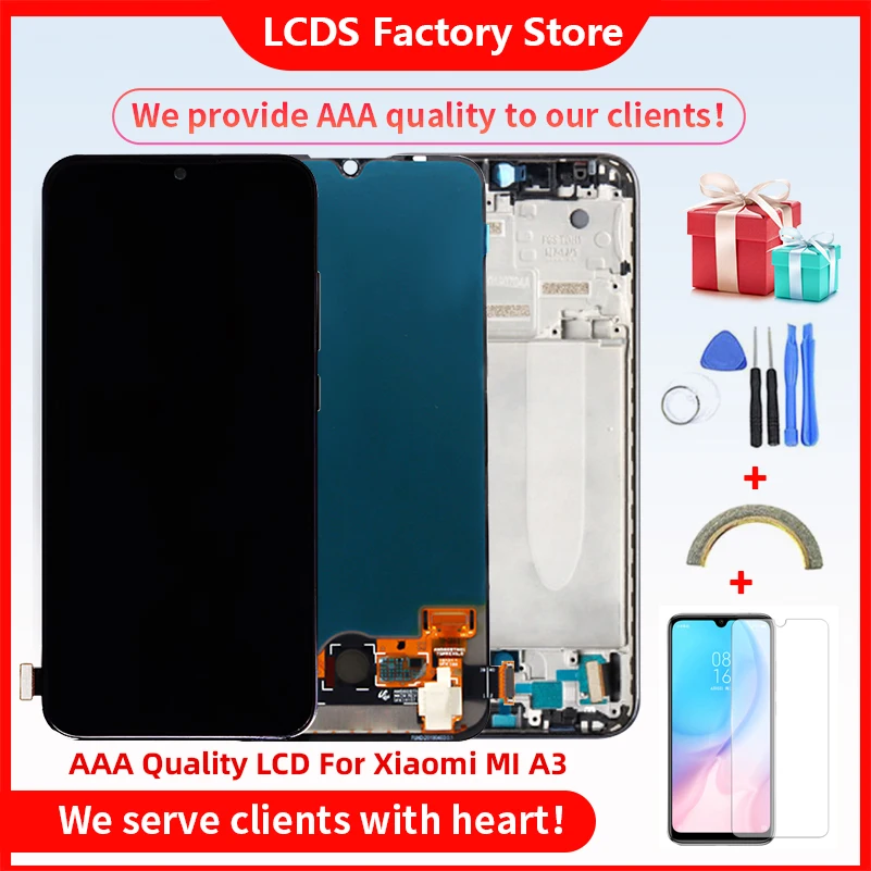

Original AMOLED For XiaoMi Mi A3 MIA3 LCD With Frame Display Screen For XiaoMi MI A3 Display OLED Assembly