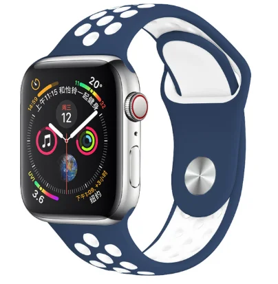 14 Band for Apple Watch 5 4 3 2 1 42MM 38MM soft Breathable strap Silicone Sports bands for Nike+ Iwatch series 5 4 3 40mm 44mm - Цвет ремешка: 14