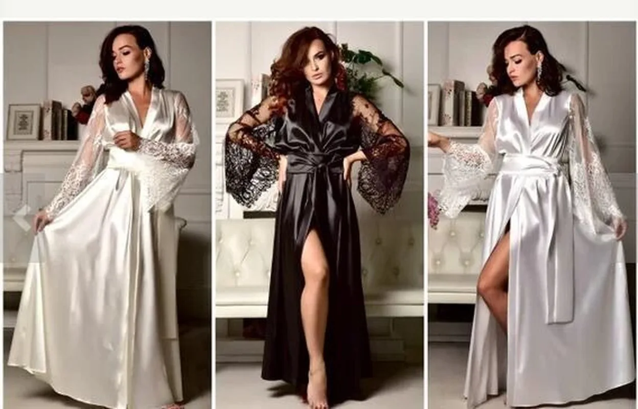 Размера плюс лаунж-бельё хорошее качество черная пикантная одежда для сна