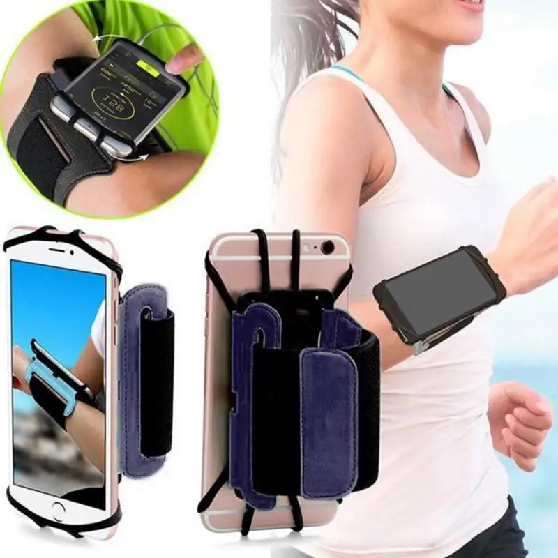 Silicone Sport Running Jogging Phone Bag 180° Rotating Adjustable Band Holder Gym Mobile Arm For 4.5-6.7 | Спорт и развлечения