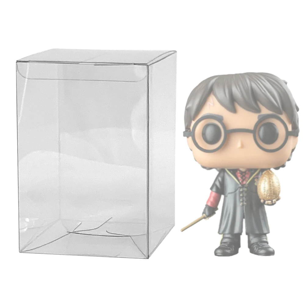 Ruitroliker 10PCS Box Protector Case for Funko Pop (0.5MM) Transparent Sleeve Plastic Protection for 4 Inch Vinyl Figures