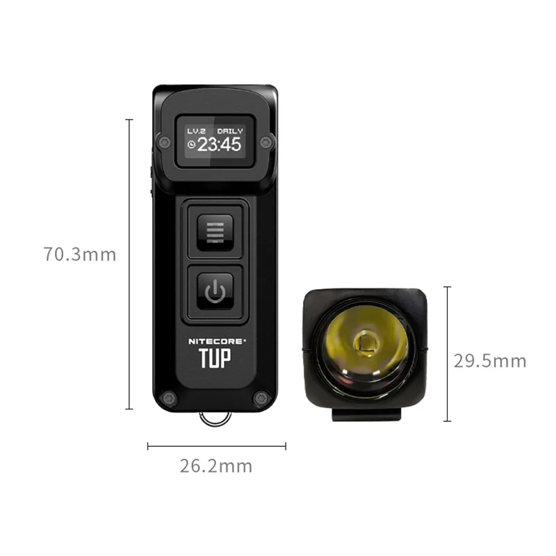 

NITECORE TUP 1000Lumens Digital Screen Display USB Rechargeable Waterprof With built-in battery Led flashlight For camping