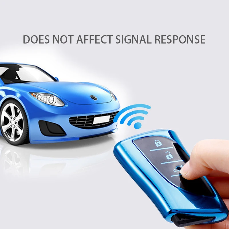 Чехол для автомобильного ключа из мягкого ТПУ с 3 кнопками чехол Lexus UX200 UX250h ES200 ES300h