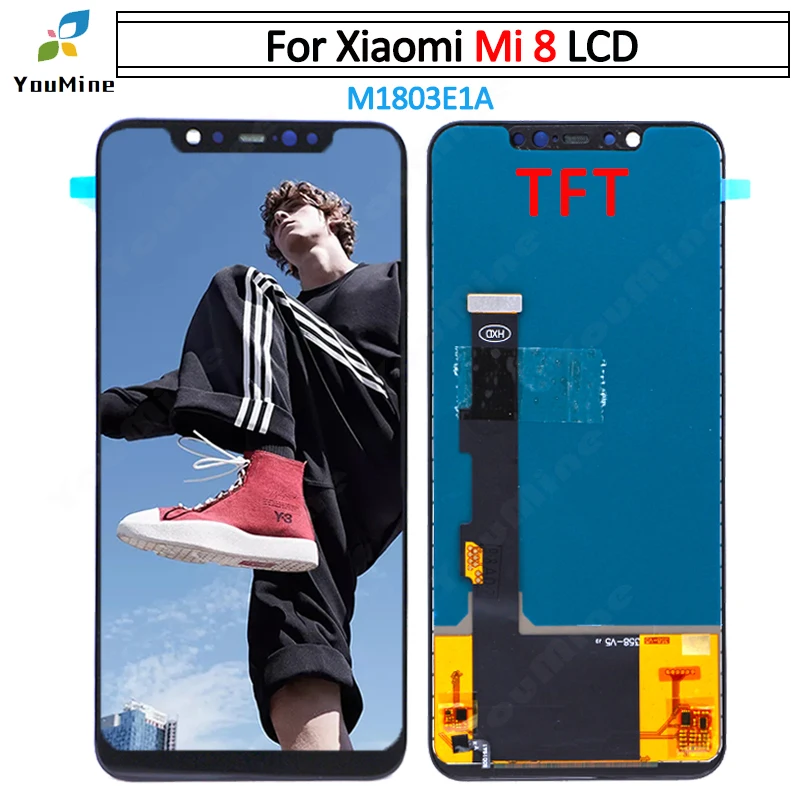 TFT ЖК дисплей для Xiaomi mi 8 mi8 M1803E1A сенсорный экран дигитайзер в сборе запасные части