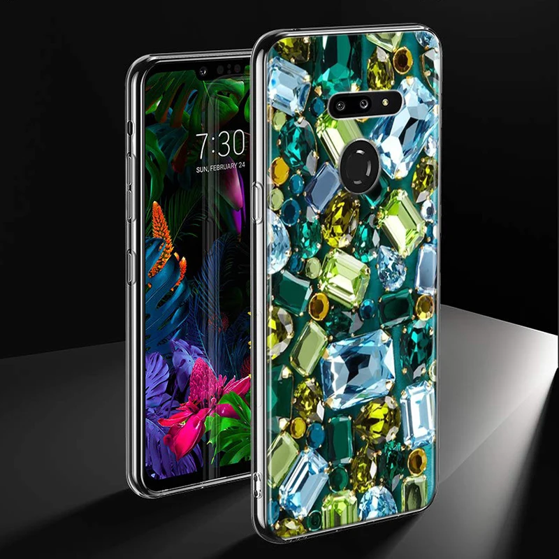 Бриллиантами Стиль для LG W20 W10 V50S V50 V40 V30 K50S K40S K30 K20 Q60 Q8 Q7 Q6 G8 G7 G6 ThinQ чехол для телефона - Цвет: Style 10