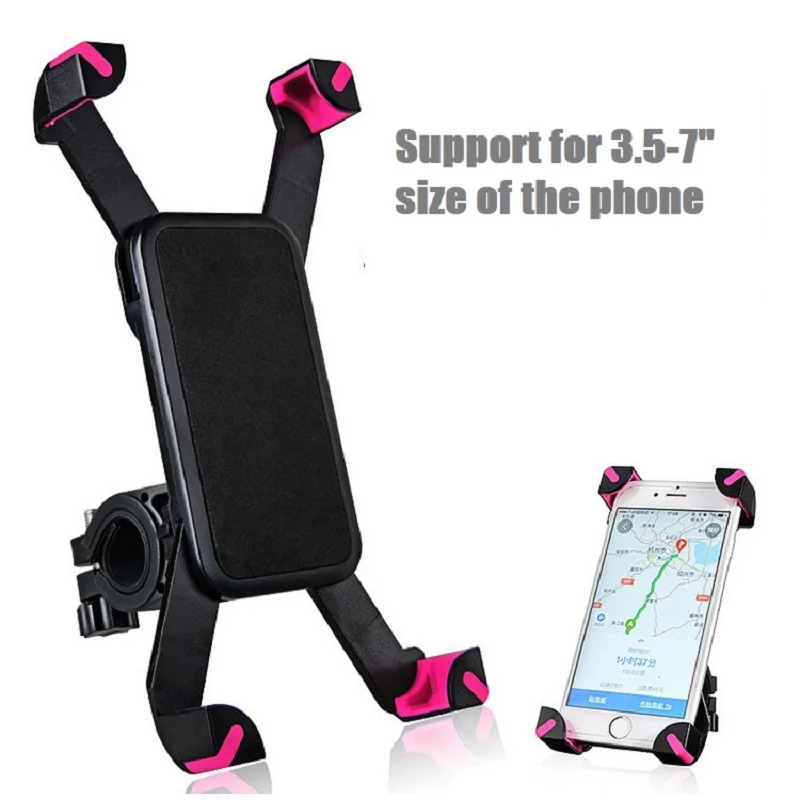 

Bike Motorcycle Phone Holder Bicycle Mobile Stand Handlebar Cellphone Stand GPS Mount Bracket Support Scooter Cover 3.5-7"