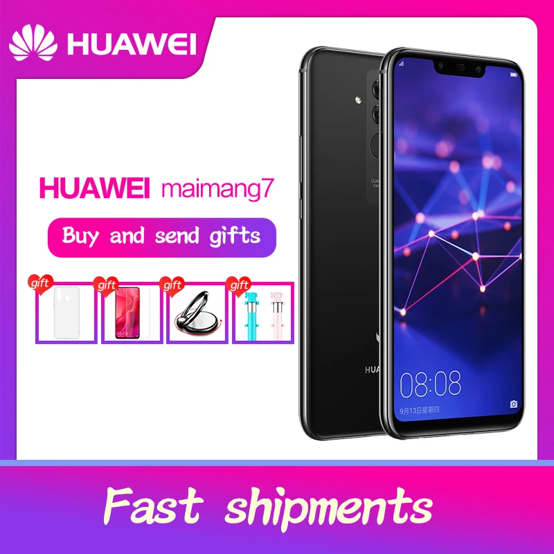 HUAWEI Mate 20 Lite Maimang 7 6 3 дюйма ГБ 64 Гб мобильный телефон Kirin 710 Восьмиядерный Android 8 1