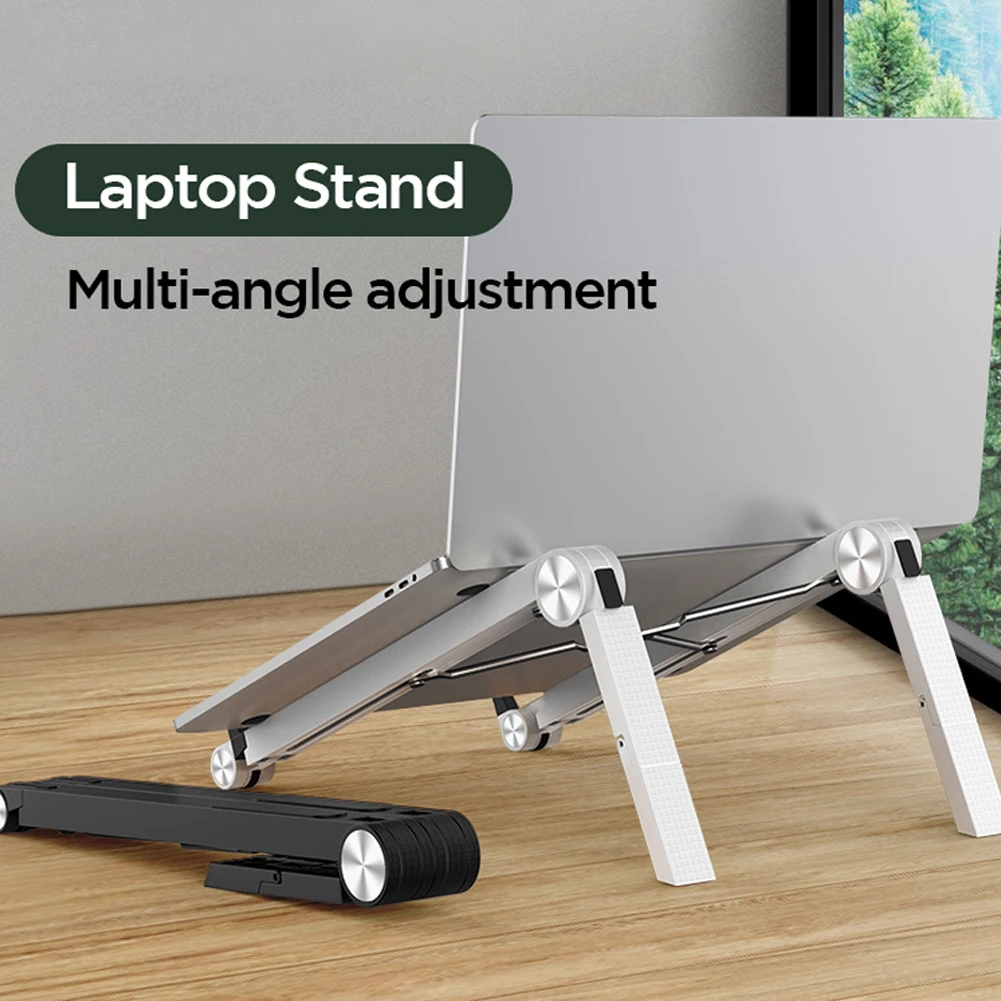 

Adjustable Laptop Cooling Stand Portable Plastic Vertical Laptop Stand Foldable Tablet Stand Bracket Laptop Holder for MacBook