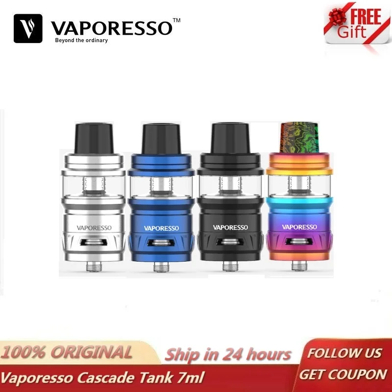 Оригинальный бак Vaporesso Cascade sub ohm атомайзер для электронной сигареты 7 мл 510 с