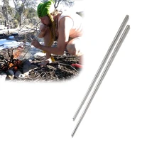 stainless steel blowpipe pocket bellow collapsible air blow stick campfire fire tool outdoor bushcraft camping hiking cooking