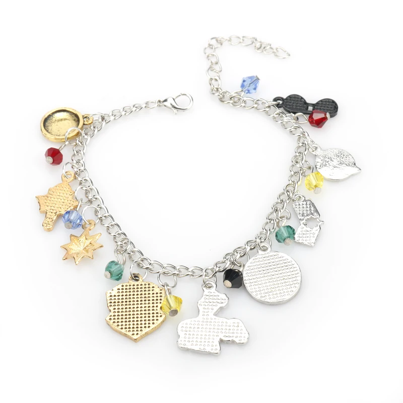 

Hot Movie The Avenger Bracelet for Women Captain Shield Pendant Jewelry Zinc Alloy Bracelets for Girls Gift