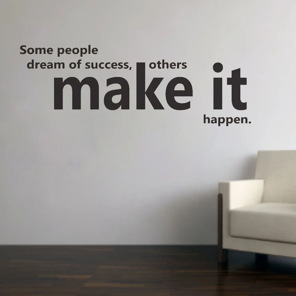 Офисная комната мечта Цитата Настенная Наклейка роспись гостиная украшение