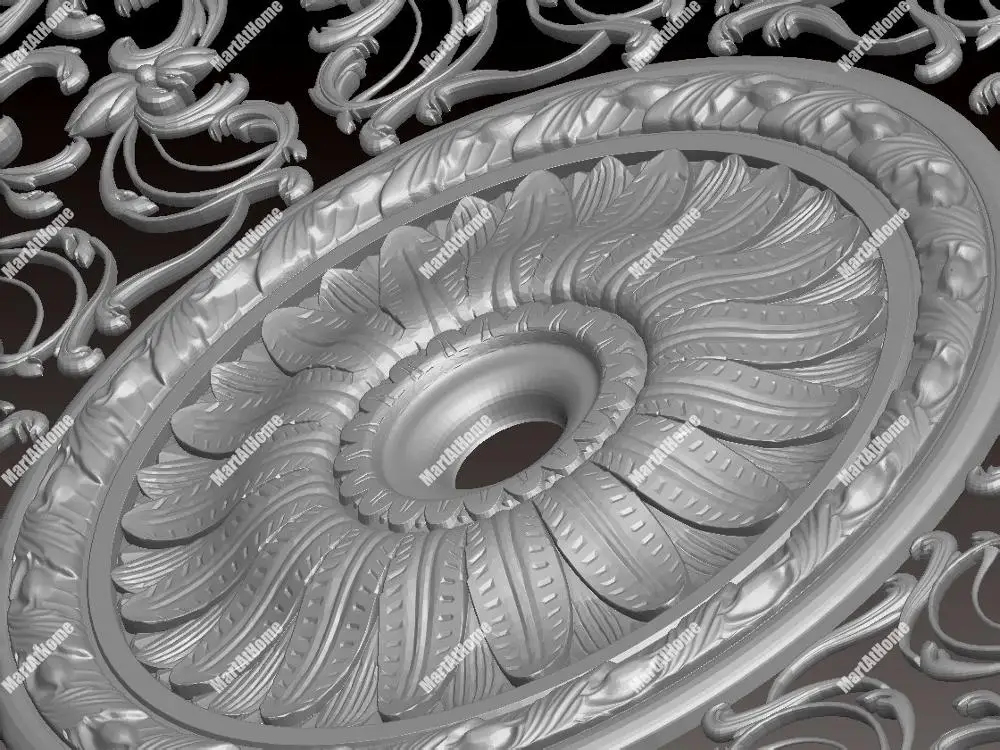 

Hollow Clock 3D STL Model for CNC Router Engraving & 3D Printing Relief Support ZBrush Artcam Aspire Cut3D
